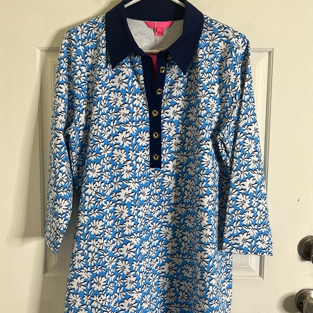 Lilly Pulitzer Women's Ainslee 3/4 Sleeve Dress size XL Preppy Country Club - Picture 5 of 15
